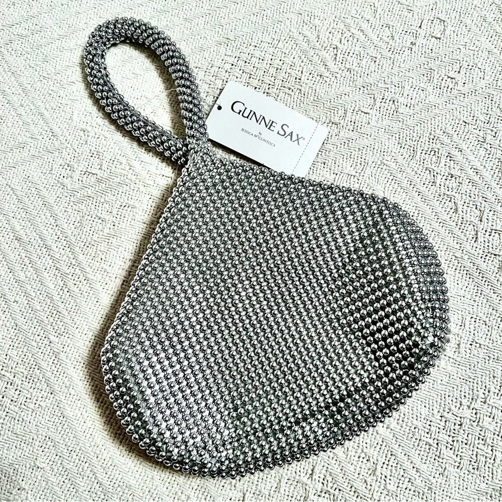 Statement Purse From Gunne Sax By Jessica McClintock In Silver